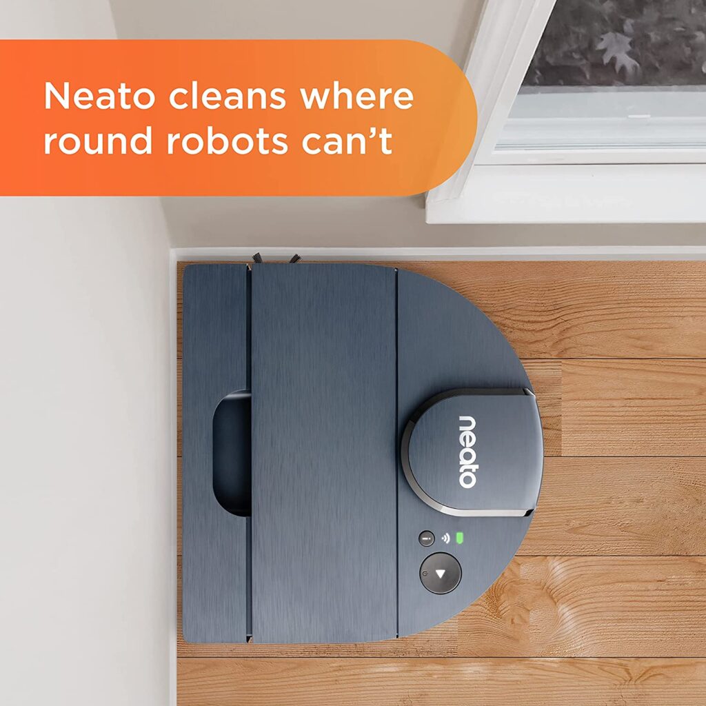 Neato D8 Robot Vacuum Review: Smart and Affordable Neato D8 Robot Vacuum Performance D Shape