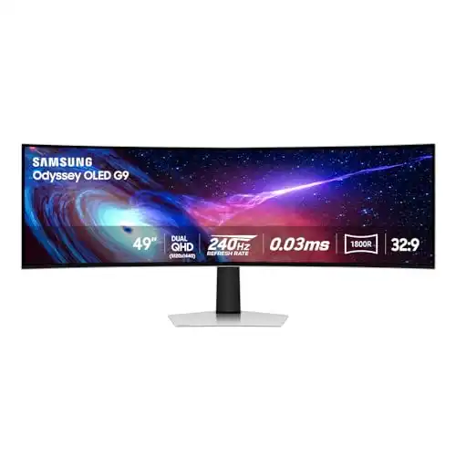 SAMSUNG 49" Odyssey QD-OLED (G93SC) Series Curved Gaming Monitor